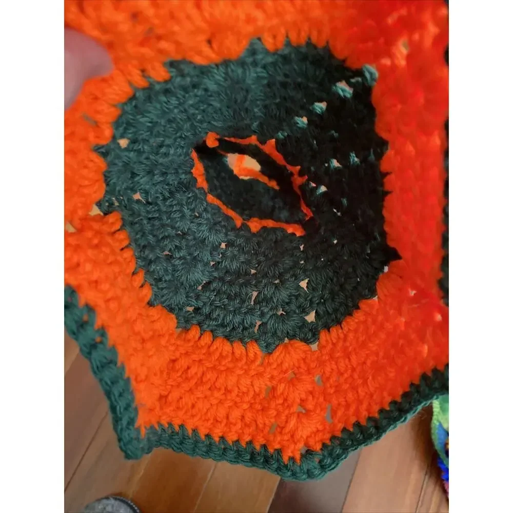 Vintage Crochet Potholders/‎ Hot Pads + crochet bottle dress (?).